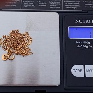 Solid Gold Figaro Chain